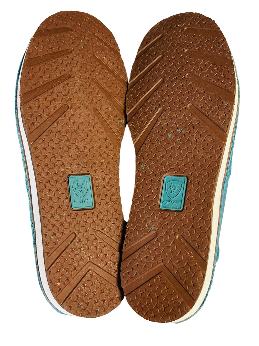 Ariat Women’s Sz 9 NWOT Teal Flats Suede Serape Cruiser 10044530 Slip On - Picture 9 of 11